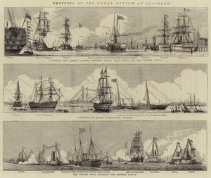 اسكتشات في الاستعراض البحري في Spithead
